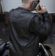 Milwaukee Leather MLM1504 Men's Black ‘The Skelly Racer’ Premium Moto Leather Jacket