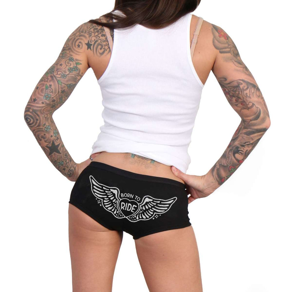 Hot Leathers Born To Ride Boy Shorts PTB7535