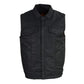 Milwaukee Leather MDM3030 Men’s Black Waxy Coated Denim Club Style Motorcycle Rider Vest w/ Shirt Collar