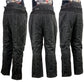 Milwaukee Leather MPM5729 Men's Black Tri-Tex Fabric Motorcycle Rider Pants w/ CE Armor Protection