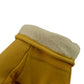 M Boss Motorcycle Apparel BOS37545 Men's Yellow Full Grain Deerskin Leather Motorcycle Gloves