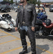 Milwaukee Leather MLM1506 Men's 'Cool-Tec' Black Real Leather Scooter Style Motorcycle Jacket with Utility Pockets