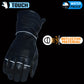 Milwaukee Leather MG7550 Men's Black Cowhide Leather Gauntlet Motorcycle Hand Gloves w/ X-Long Cuff i-Touch Screen Waterproof