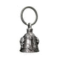 Milwaukee Leather MLB9045 'Helmet Skull' Motorcycle Good Luck Bell | Key Chain Accessory for Bikers