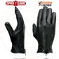 Milwaukee Leather SH867 Men's USA Deerskin Black Leather Unlined Lightweight Motorcycle Riders Gloves