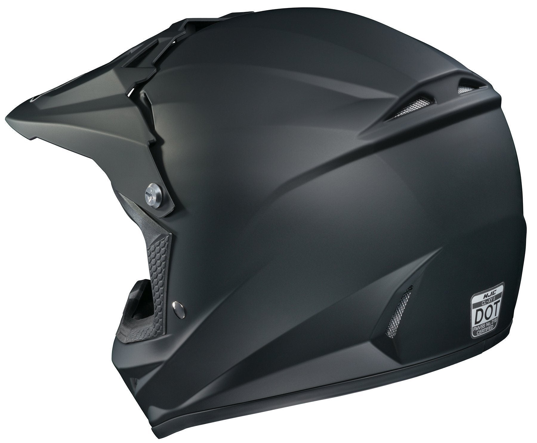 Matte black motocross helmet on sale