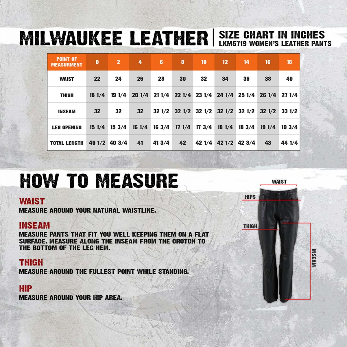 Milwaukee Leather LKM5719 Women's Black Premium Buffalo Leather Motorcycle Rider Casual Fashion Pants