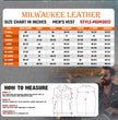 Milwaukee Leather MDM3012 Men's 'Brute' Concealed Snap Blue Denim V-Neck Club Style Vest w/ Hidden Zipper