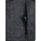 Milwaukee Leather MDM3030 Men’s Black Waxy Coated Denim Club Style Motorcycle Rider Vest w/ Shirt Collar