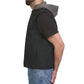 Hot Leathers VSM6201 Men's Black 'Conceal and Carry' Hooded Denim Club Style Vest