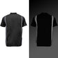 Milwaukee Motorcycle Clothing Co. MDM11608 Men's Classic Black and Grey Button Up Mechanic Shirt w/ Reflective Stripe