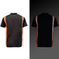 Milwaukee Motorcycle Clothing Co. MDM11610 Men's Classic Black and Orange Button Up Mechanic Shirt w/ Reflective Stripe