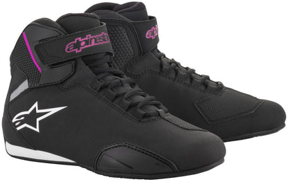 Alpinestars Women’s Stella Sektor Black and Fuchsia Riding Shoes