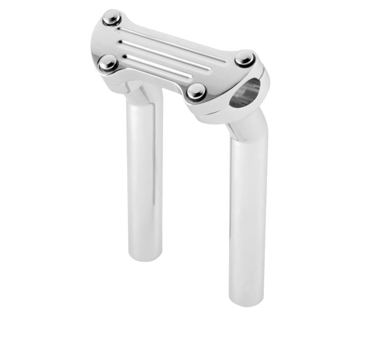 Close Out Biker's Choice 482480 Chrome Grooved 8-Inch Rise Top Clamps ...