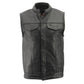 Men’s Premium Cowhide Leather Club Style Motorcycle Biker Riding Vest BZ6410