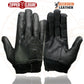 Milwaukee Leather SH867 Men's USA Deerskin Black Leather Unlined Lightweight Motorcycle Riders Gloves