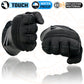 Milwaukee Leather MG7550 Men's Black Cowhide Leather Gauntlet Motorcycle Hand Gloves w/ X-Long Cuff i-Touch Screen Waterproof