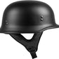 Highway 21 9MM Matte Black German Beanie Helmet