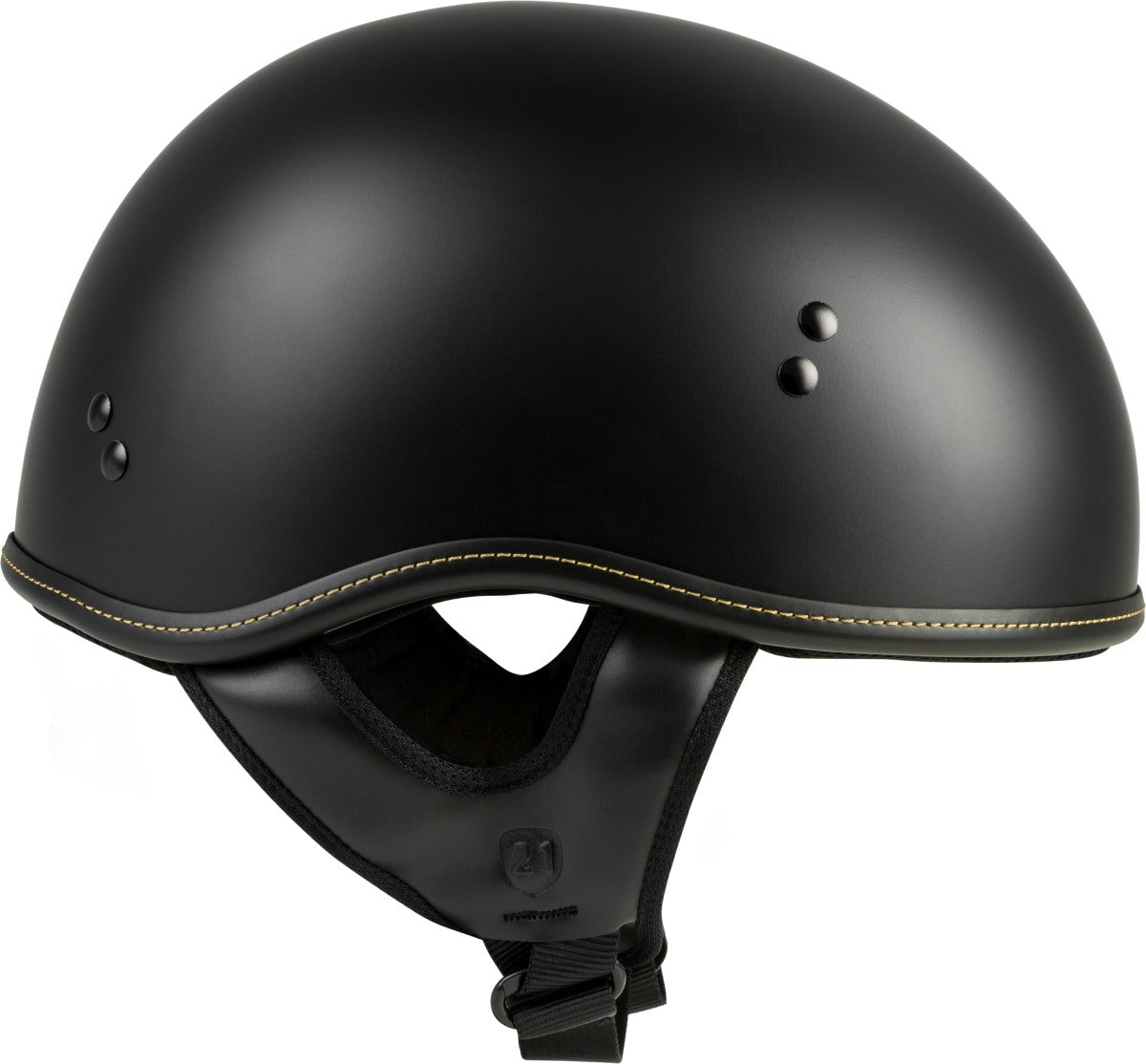 Highway 21.357 Solid Matte Black Half Helmet