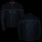 Milwaukee Leather MLM1504 Men's Black ‘The Skelly Racer’ Premium Moto Leather Jacket