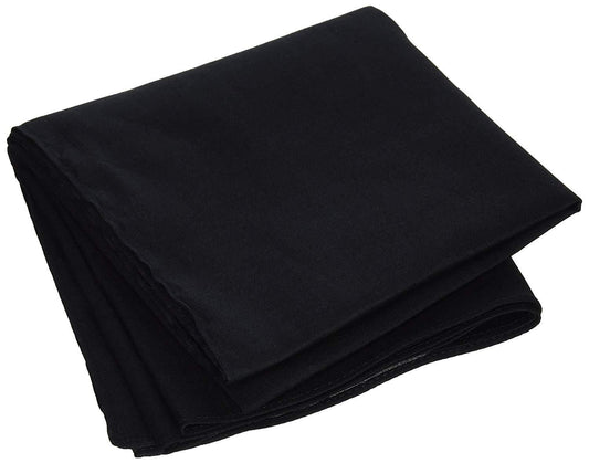 ZanHeadgear B017 100% Cotton Premium Black Bandanna