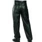 Milwaukee Leather LKM5718 Men's Classic Black Loose Fitted Motorcycle Casual Leather Biker Pants