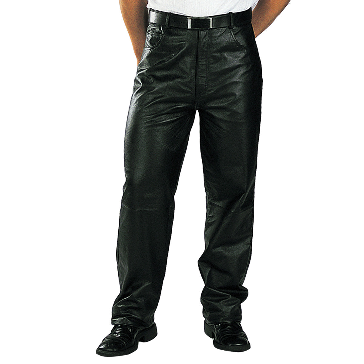 Xelement 860 Men's 'Classic' Black Loose Fit Motorcycle Casual