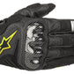 Alpinestars Men’s SMX-1 Air v2 Black and Fluorescent Yellow Gloves