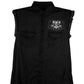 Hot Leathers GMD5015 Men's Black Ride or Die Skull Sleeveless Denim Button Shirt