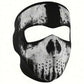 ZanHeadgear WNFM409 Neoprene Skull Ghost Full Face Mask Black and White