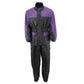 NexGen XS5031 Women's Purple and Black Water Proof Rain Suit with Cinch Sides