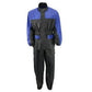 NexGen XS5031 Women's Blue and Black Water Proof Rain Suit with Cinch Sides