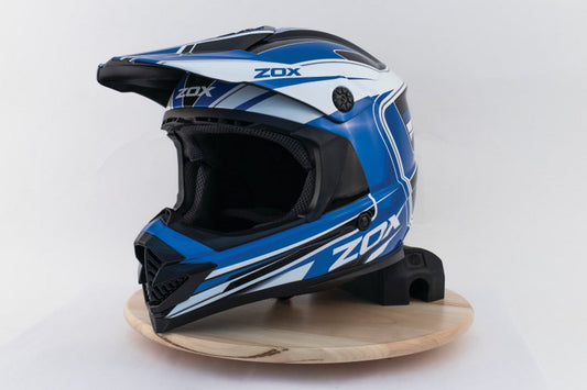 ZOX ST-1561C ‘Rush Jr' Lucid Blue Youth Motocross Helmet