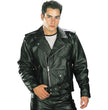 Xelement B7100 Men's 'Classic' Black TOP GRADE Leather Motorcycle Biker Jacket