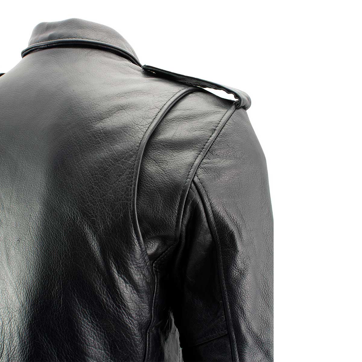 Xelement B7101 Men's 'Classic Armored' Black High-Grade Leather Motorcycle  Biker Jacket with X-Armor Protection