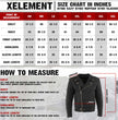 Xelement B7108 Men's 'Eazy' Flat Black Motorcycle Leather Jacket with Protective X-Armor