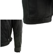 Xelement B91033 Men's 'Requiem' Black Mesh Jacket with X-Armor and Removable Hoodie