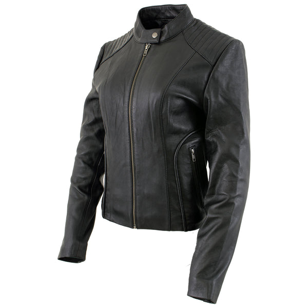 Xelement Gold XS24007 Women's 'Tara' Black Leather Motorcycle Rider 2 –  LeatherUp USA