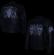 Xelement B95010 Men's 'Bones' Black Armored Cruiser Motorcycle Jacket with Reflective Skulls