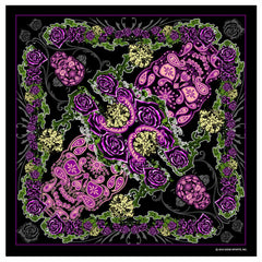 Hot Leathers BAB1048 Paisley Skull Bandana