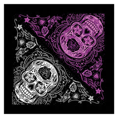 Hot Leathers BAB1059 Sugar Skull Bandana 21x21