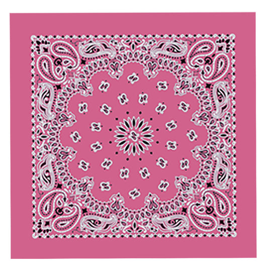 Hot Leathers BAP1007 Classic Hot Pink Paisley Bandana