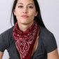 Hot Leathers BAP1011 Classic Burgundy Paisley Bandana