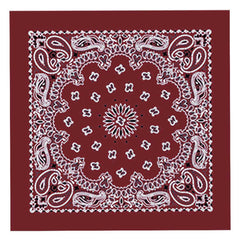 Hot Leathers BAP1011 Classic Burgundy Paisley Bandana