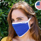 Air Soul MP7923FM Blue and White Protective Face Mask with Optional Filter Pocket