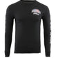 Biker Clothing Co. BCC117001 Men's Black 'American Made Free, Free To Ride' Long Sleeve T-Shirt