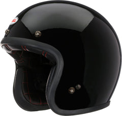 Bell Custom 500 Solid Black Open Face Helmet