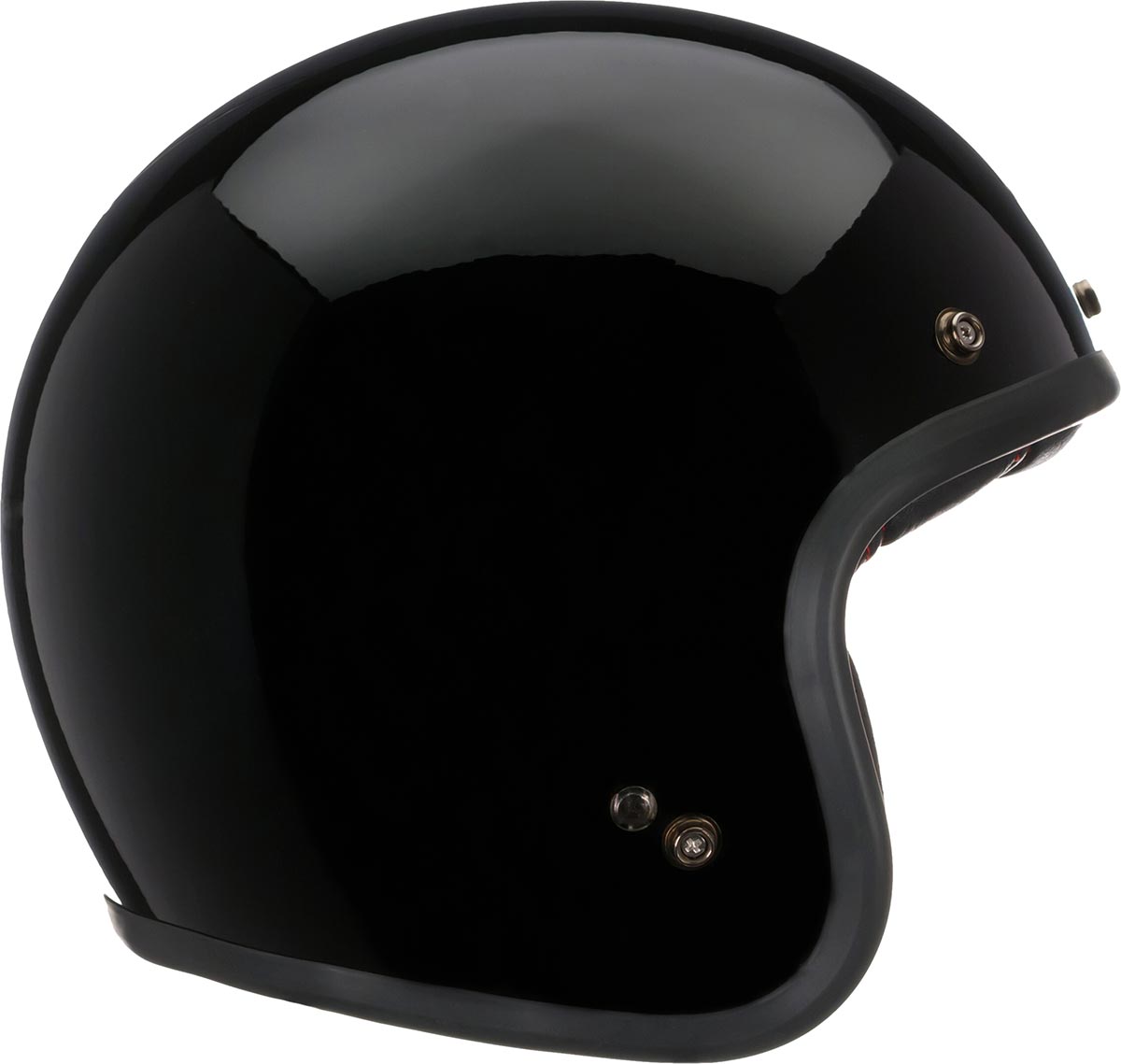 Bell Custom 500 Solid Black Open Face Helmet