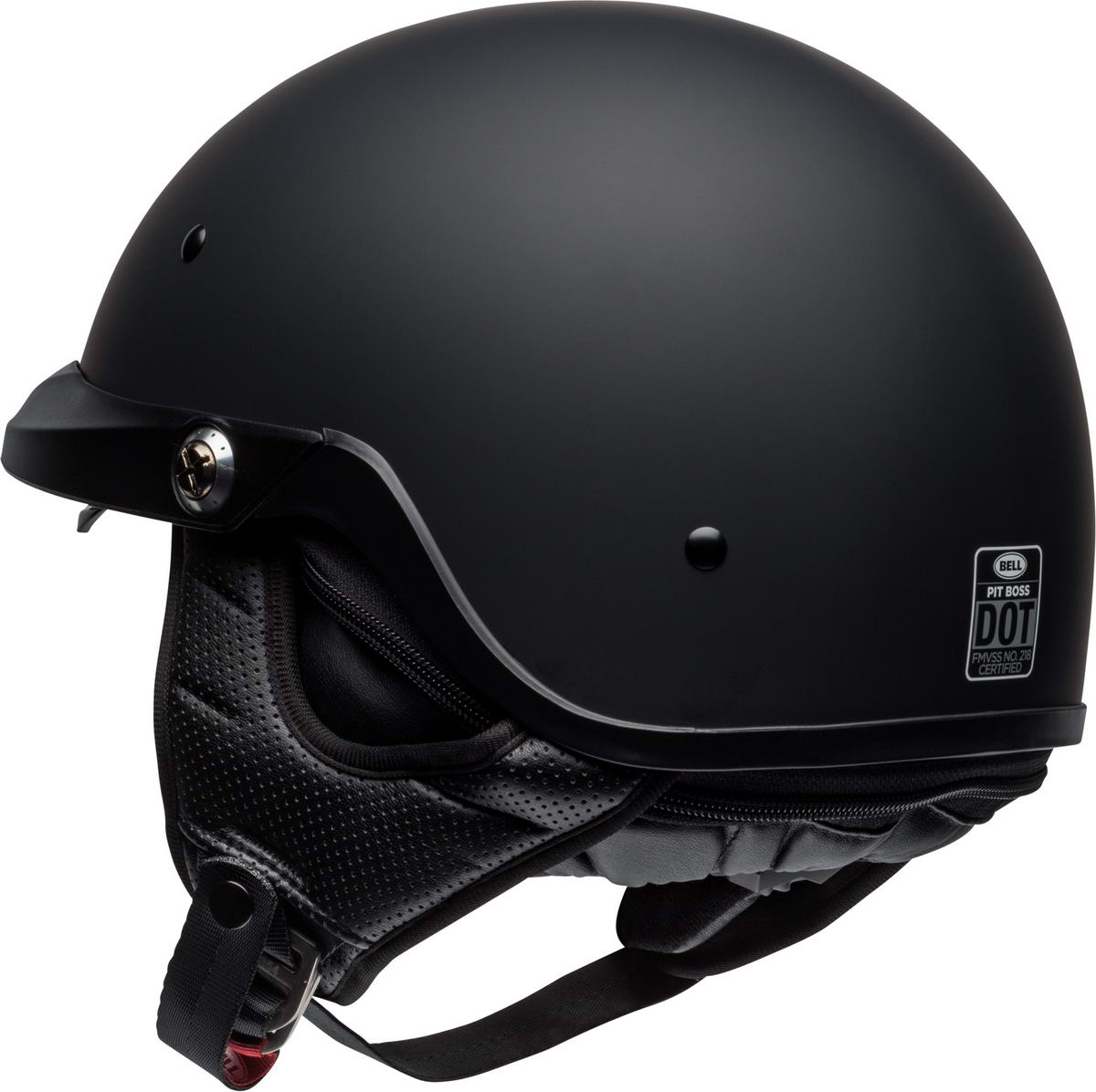 Bell Pit Boss Matte Black Half Helmet