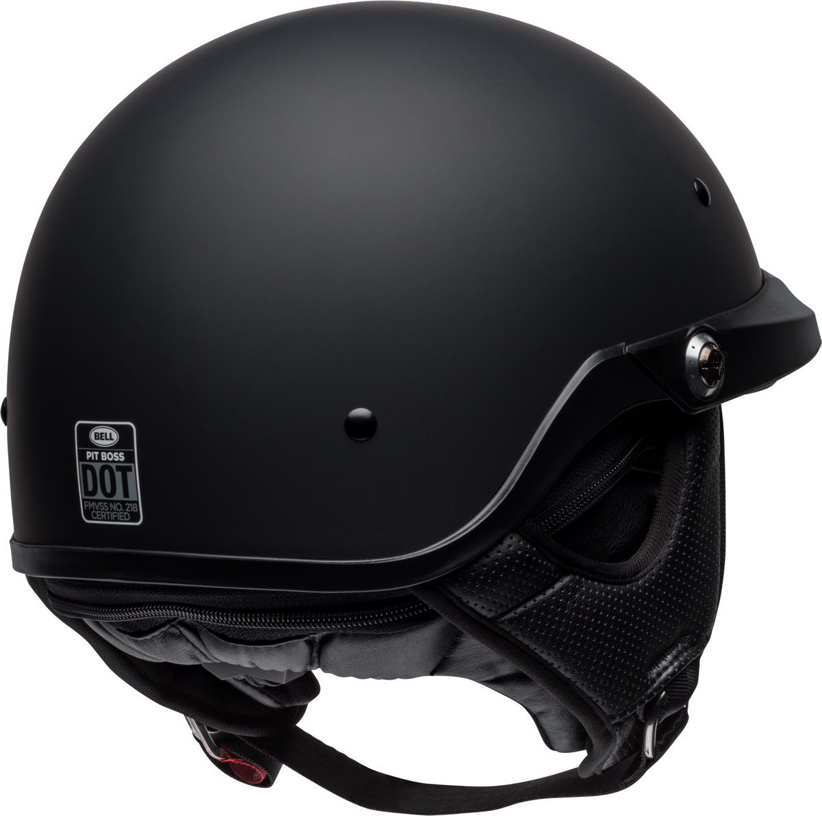 Bell Pit Boss Matte Black Half Helmet